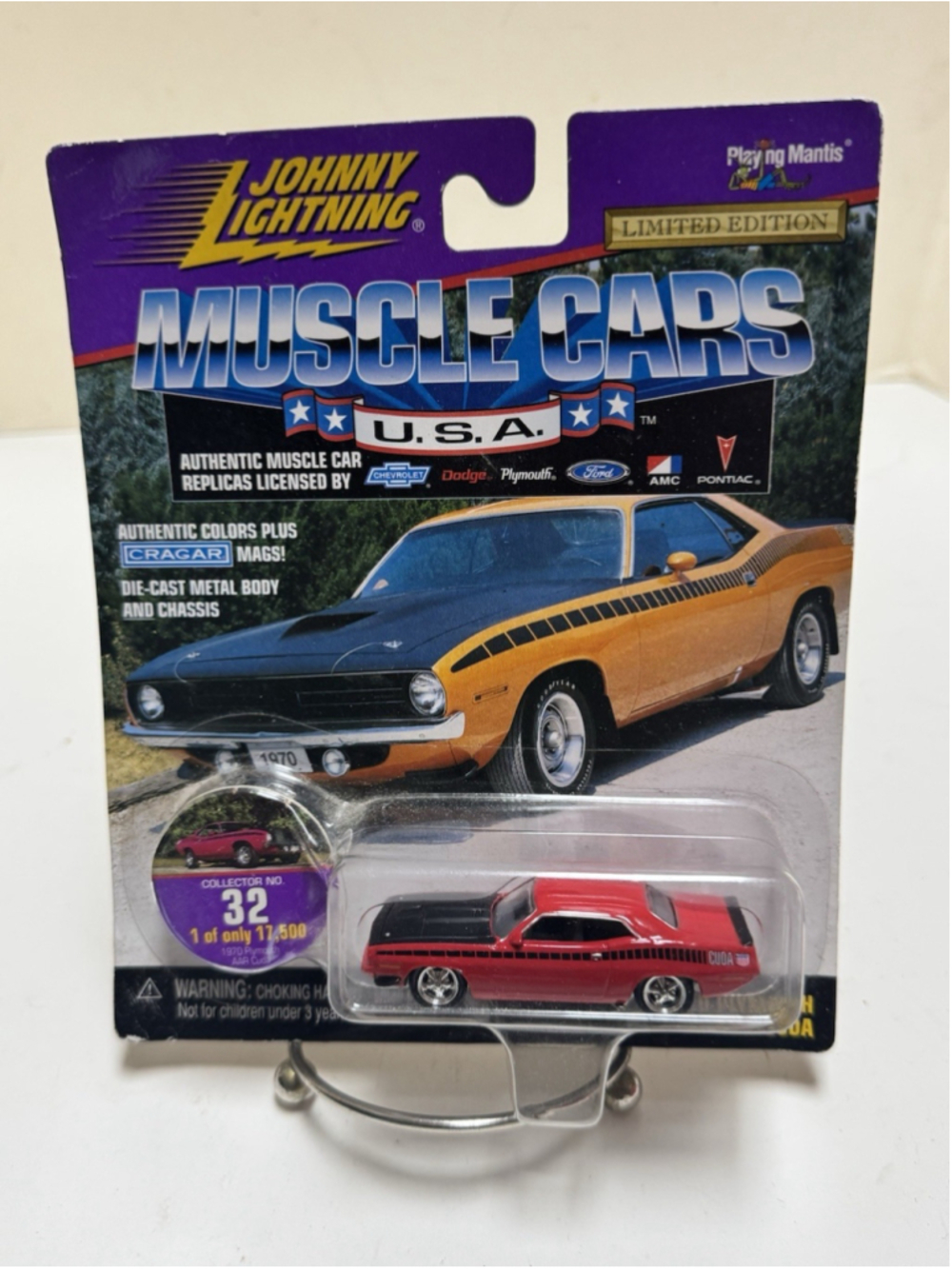 JL JOHNNY LIGHTNING 1998 MUSCLECARS USA RED 1970 70 PLYMOUTH AAR CUDA 340 MOPAR